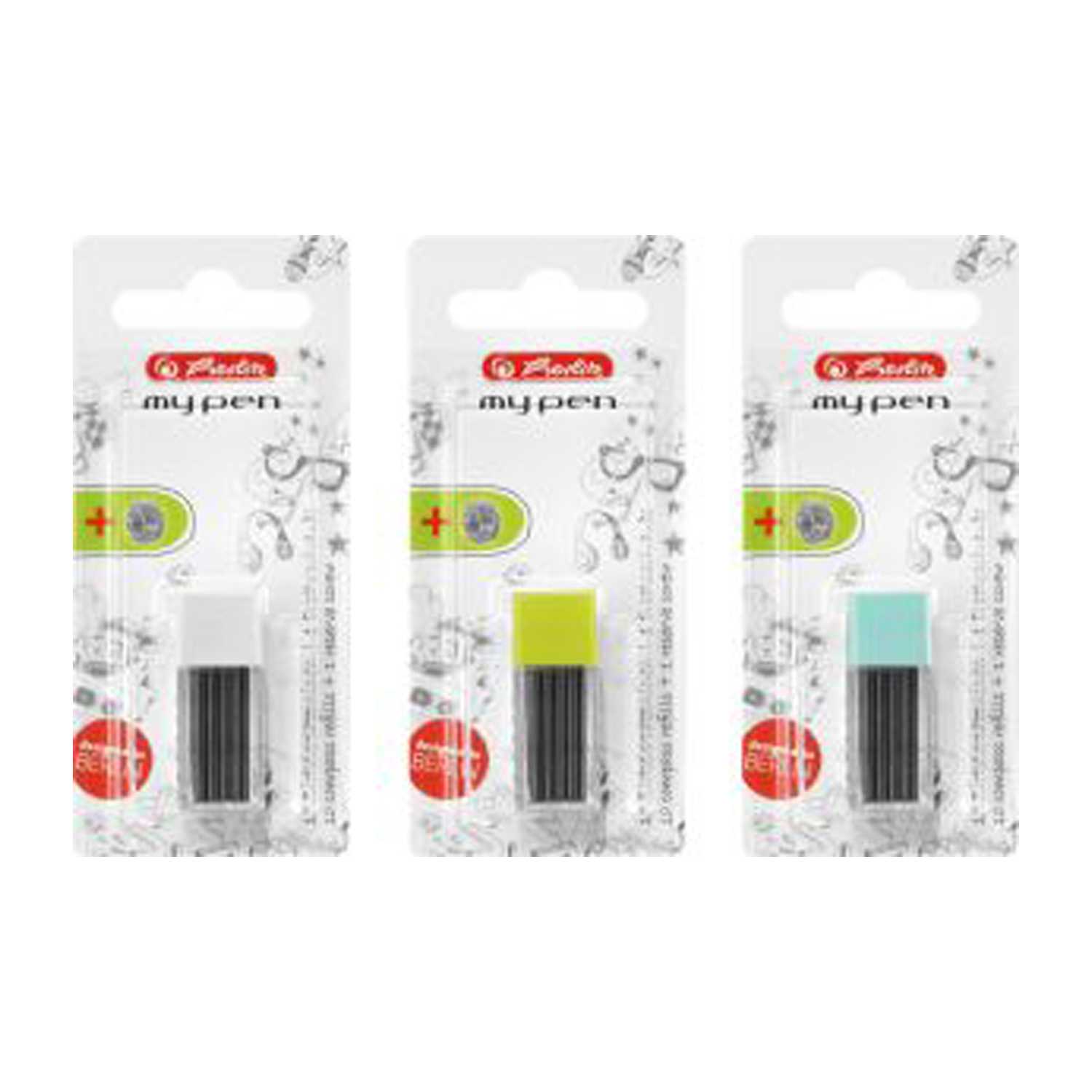 Herlitz Zirkelersatminen my.pen HB 10er 3fach