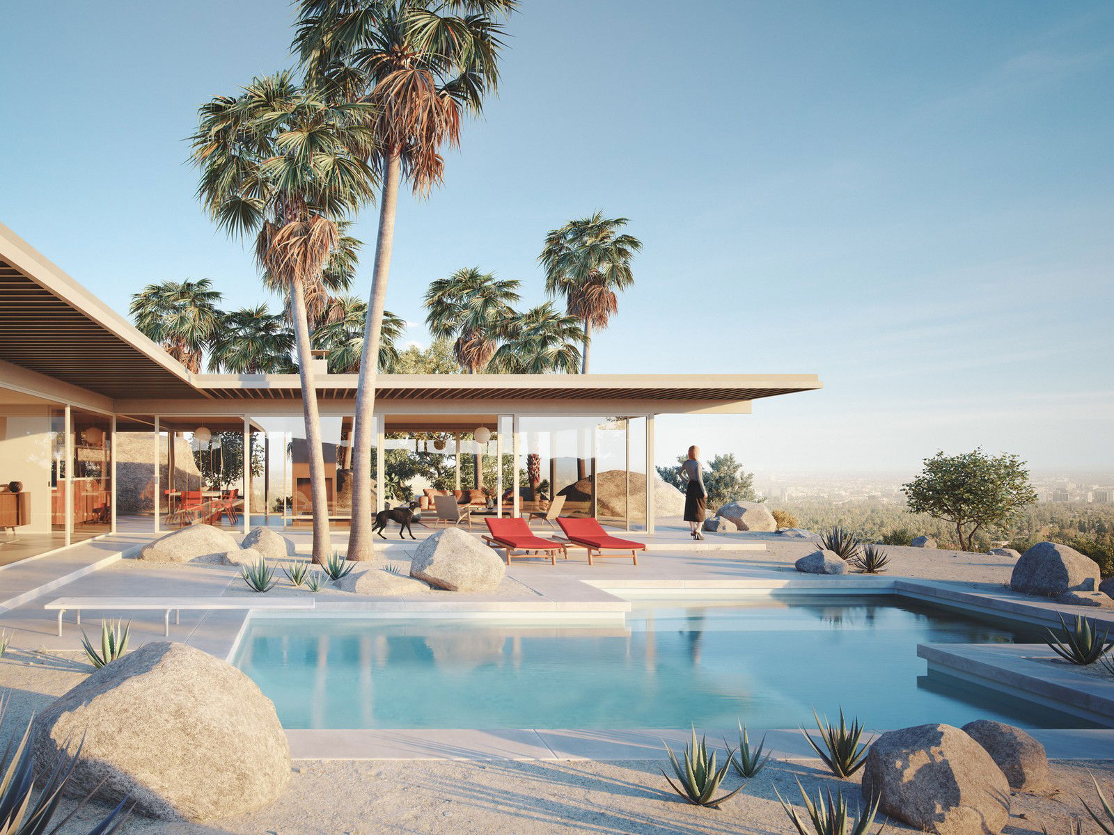 Palm Springs by Guachinarte - Darlings - Small Limited Edition. 30x40.