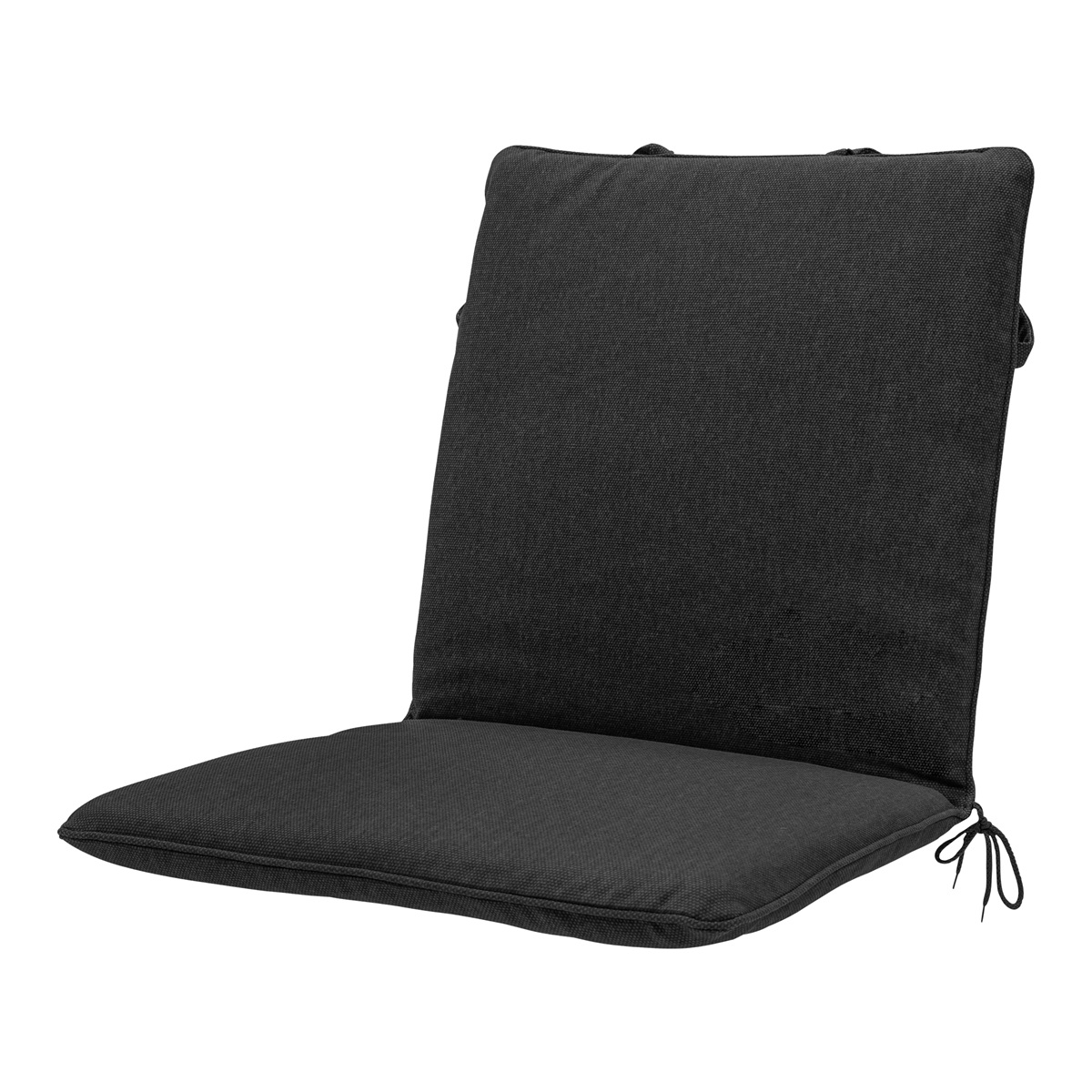 Madison Black canvas eco+ Stapelstoelkussen - Set van 4