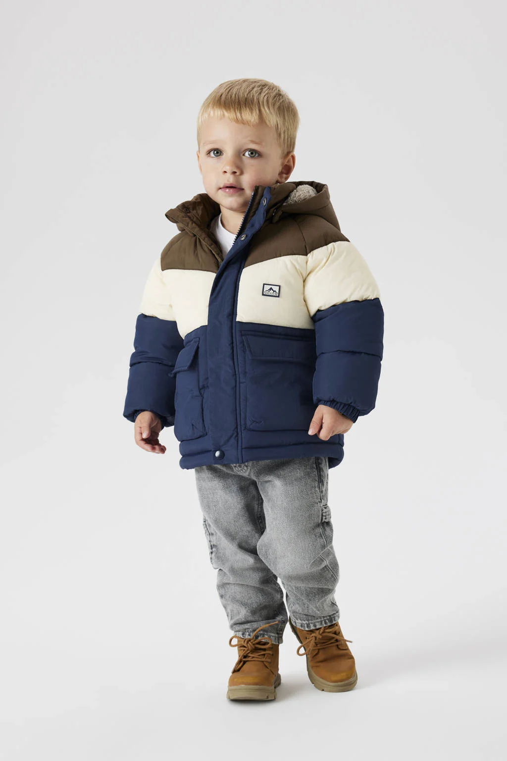 NAME IT MINI gewatteerde jas donkerblauw