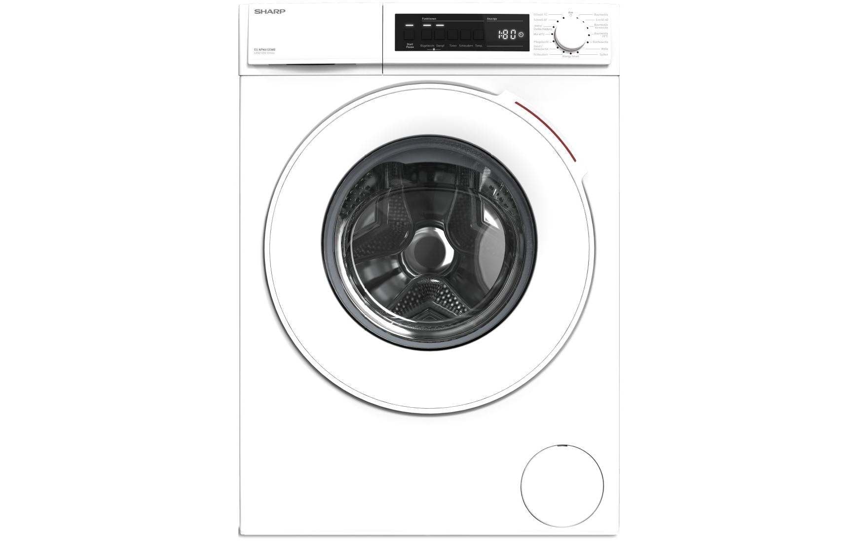 Sharp Waschmaschine »ES-NFW612CWB-DE« 6 kg 1200 U/min