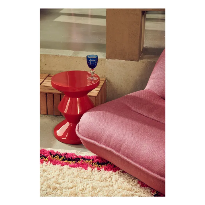 Pols Potten Tabouret Zig Zag | Rouille