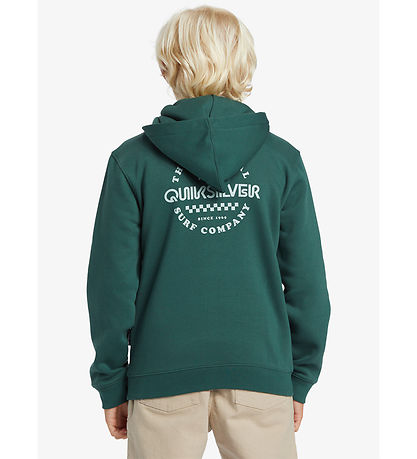 QuikSølver Cardigan - Graphic - Mørke Grøn m. Lyse Grøn