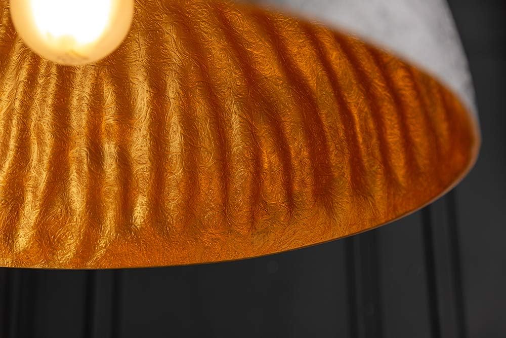 riess-ambiente.de Stylische Hängeleuchte GLOW schwarz gold 50cm Hängelampe Lampen Leuchten