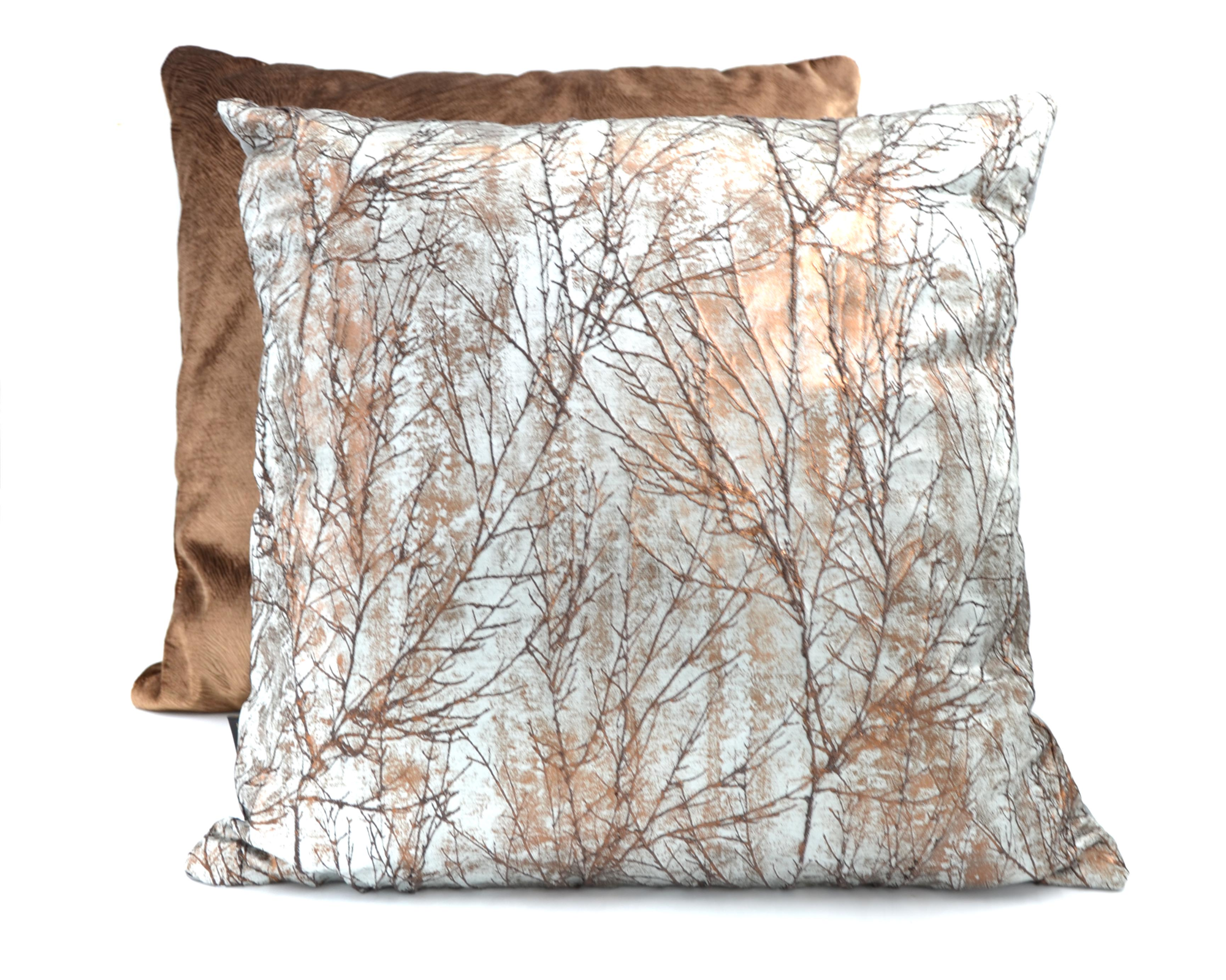 Kussen Amerino wit goud 45 x 45 cm
