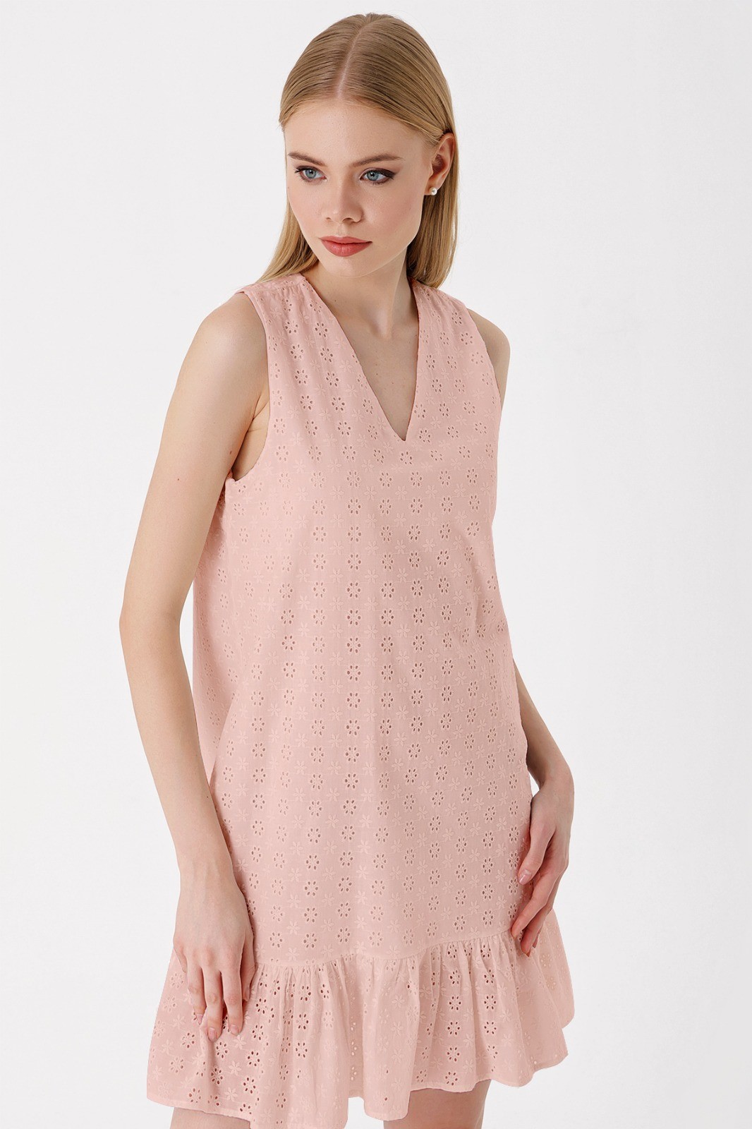 MT Clothes P-ROB_SSMANCH - Robe Fluide sans Manche