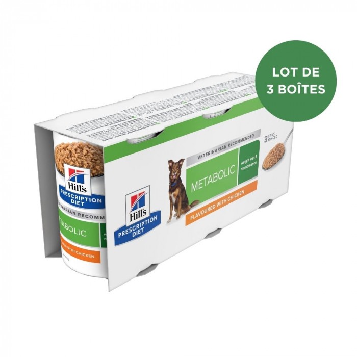HILL'S Prescription Diet Metabolic en terrine au poulet - Pâtée pour chien