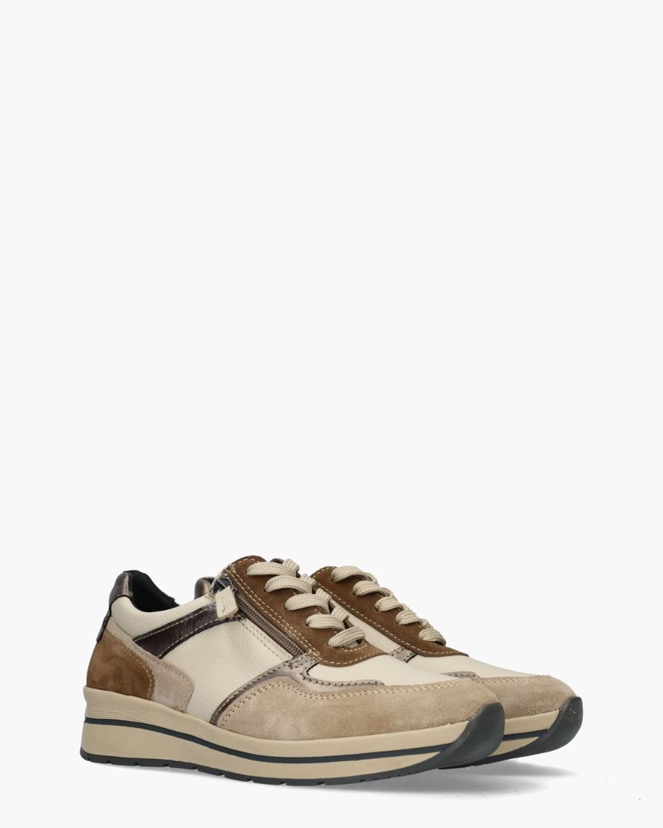 Cypres Yoanna Beige Damessneakers