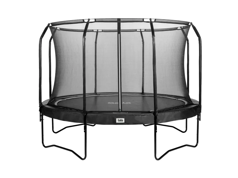 Salta 555-17 PBE, Trampolin, Rund, 150 kg, Safety net, Sort