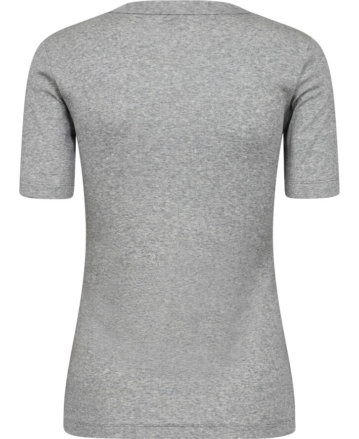 Filippa K Soft Rib Tee Light grey