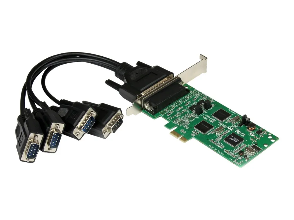 StarTech.com 4 Port PCI Express PCIe Serial Combo Card - Seriel adapter - PCIe - RS-232, RS-422, RS-485 - 4 porte - for P/N: BNDTB10GI, BNDTB210GSFP, BNDTB310GNDP, BNDTB410GSFP, BNDTB4M2E1, BNDTBUSB3142