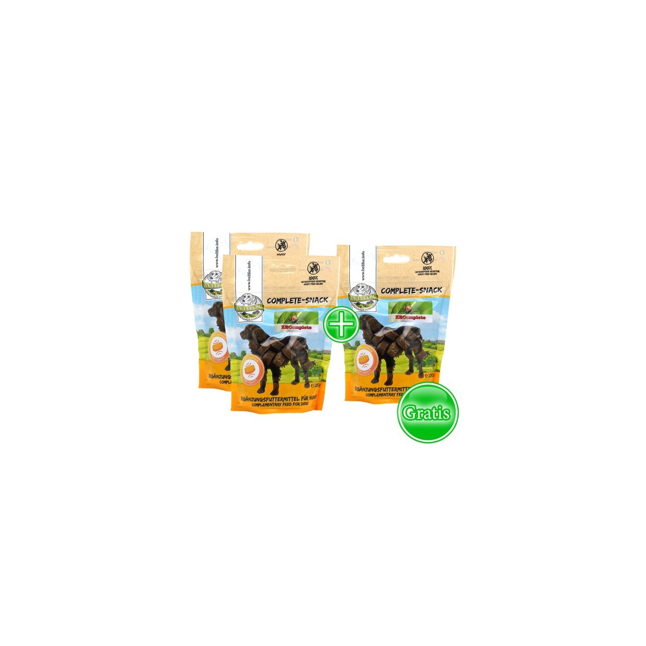Bellfor Complete-Snack ZEComplete Set für Hunde - 3x150g