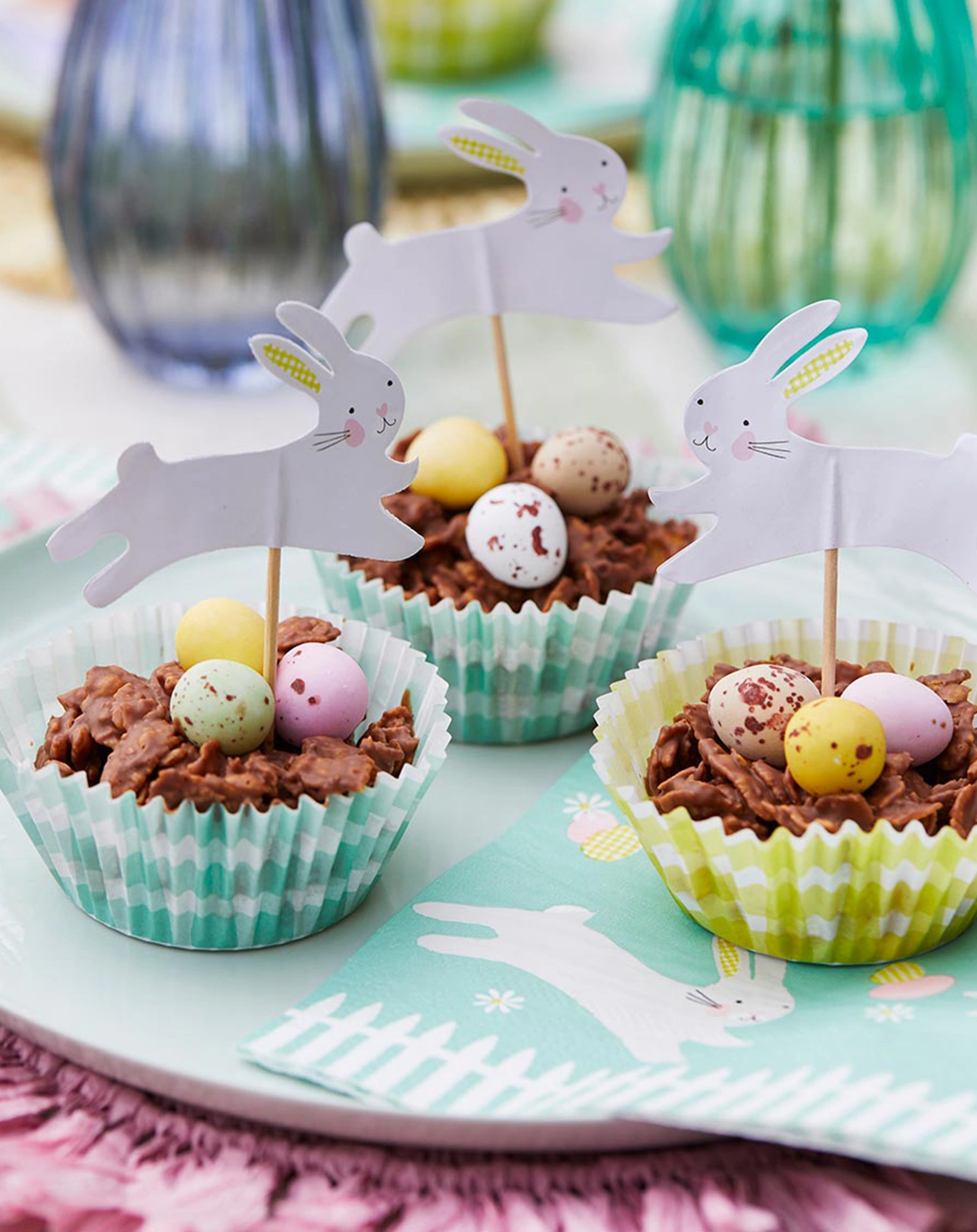 Cupcake-Set SPRING BUNNY 48teilig