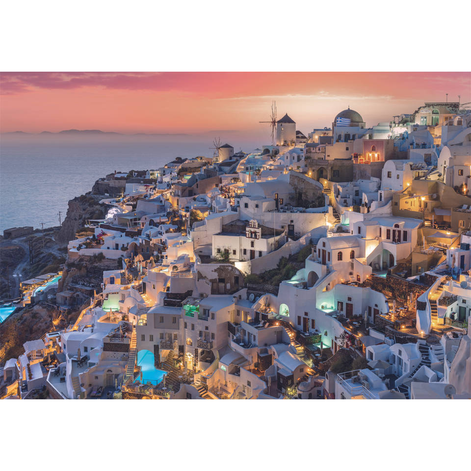 Clementoni puzzel schaduwen van Santorini - 1000 stukjes