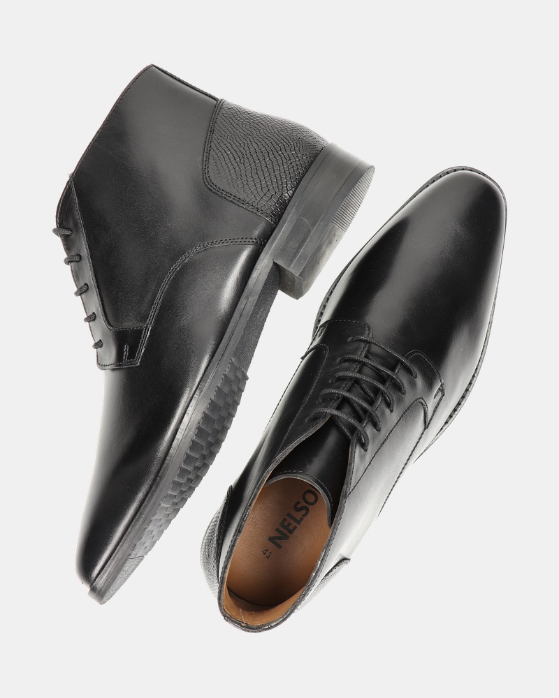 Nelson Hoge nette schoenen  - zwart