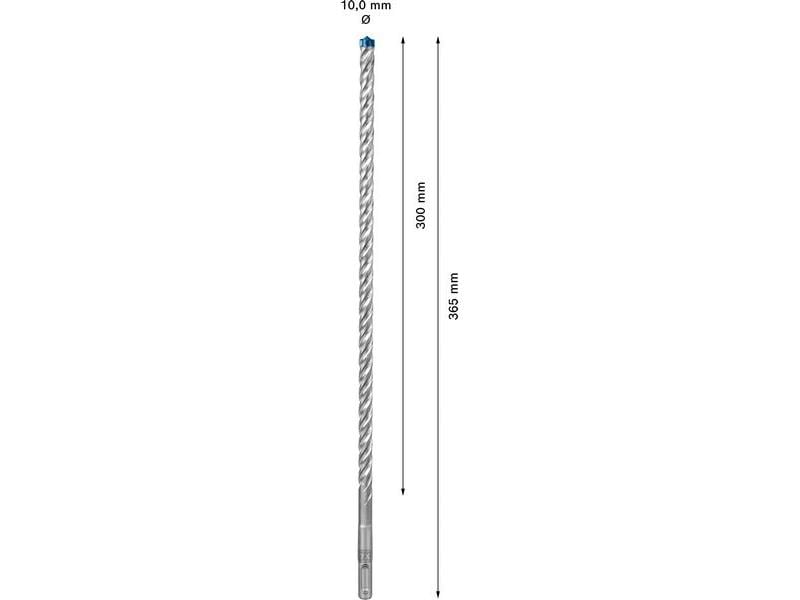 Bosch Professional Hammerbohrer EXPERT SDS plus-7X, 10 x 30 Bohrer für mehr Leistung, Zuverlässigkeit und Langlebigkeit