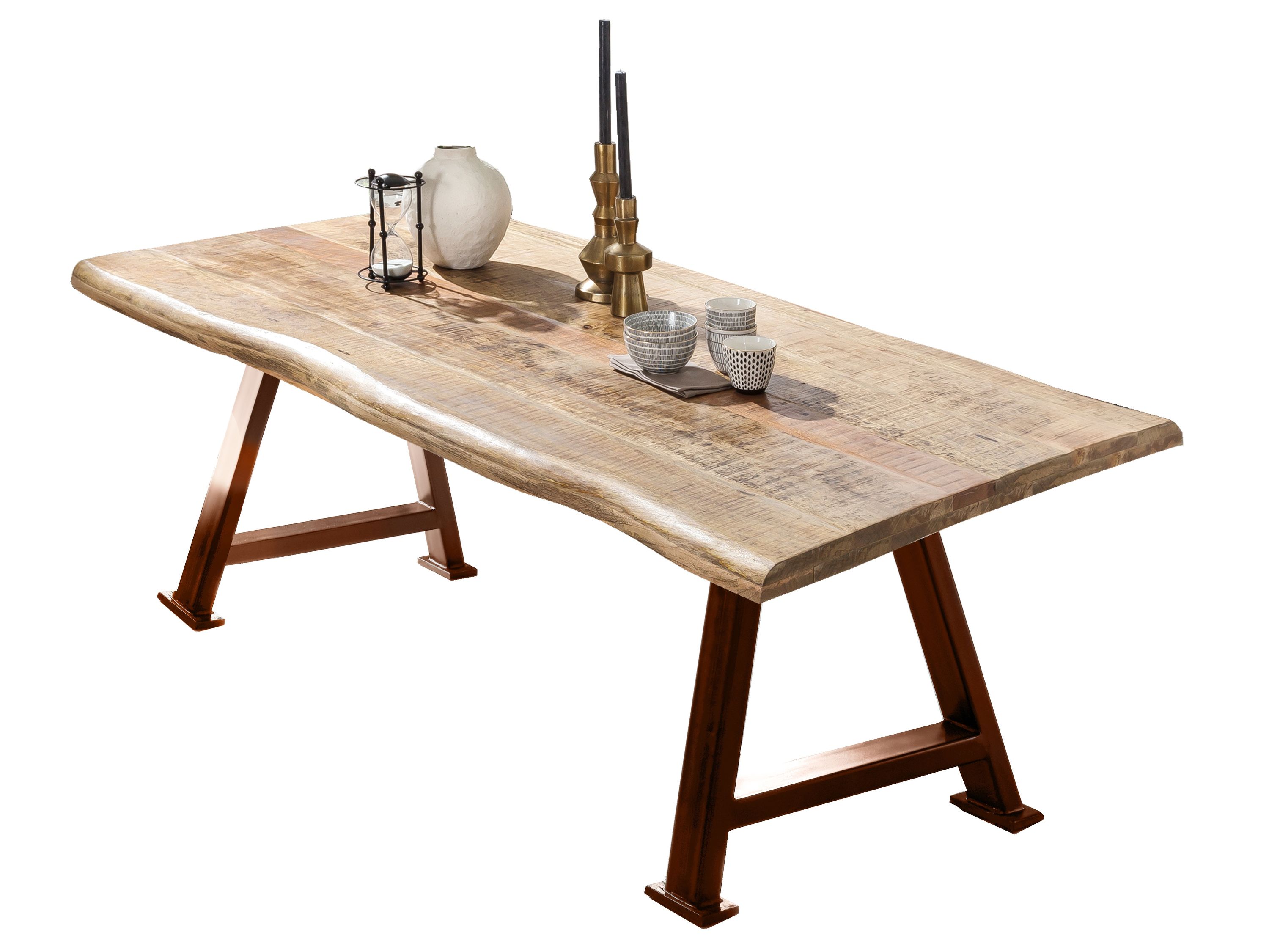 Tisch 200x100 Mango Metall Holztisch Esstisch Küchentisch Speisetisch Esszimmer