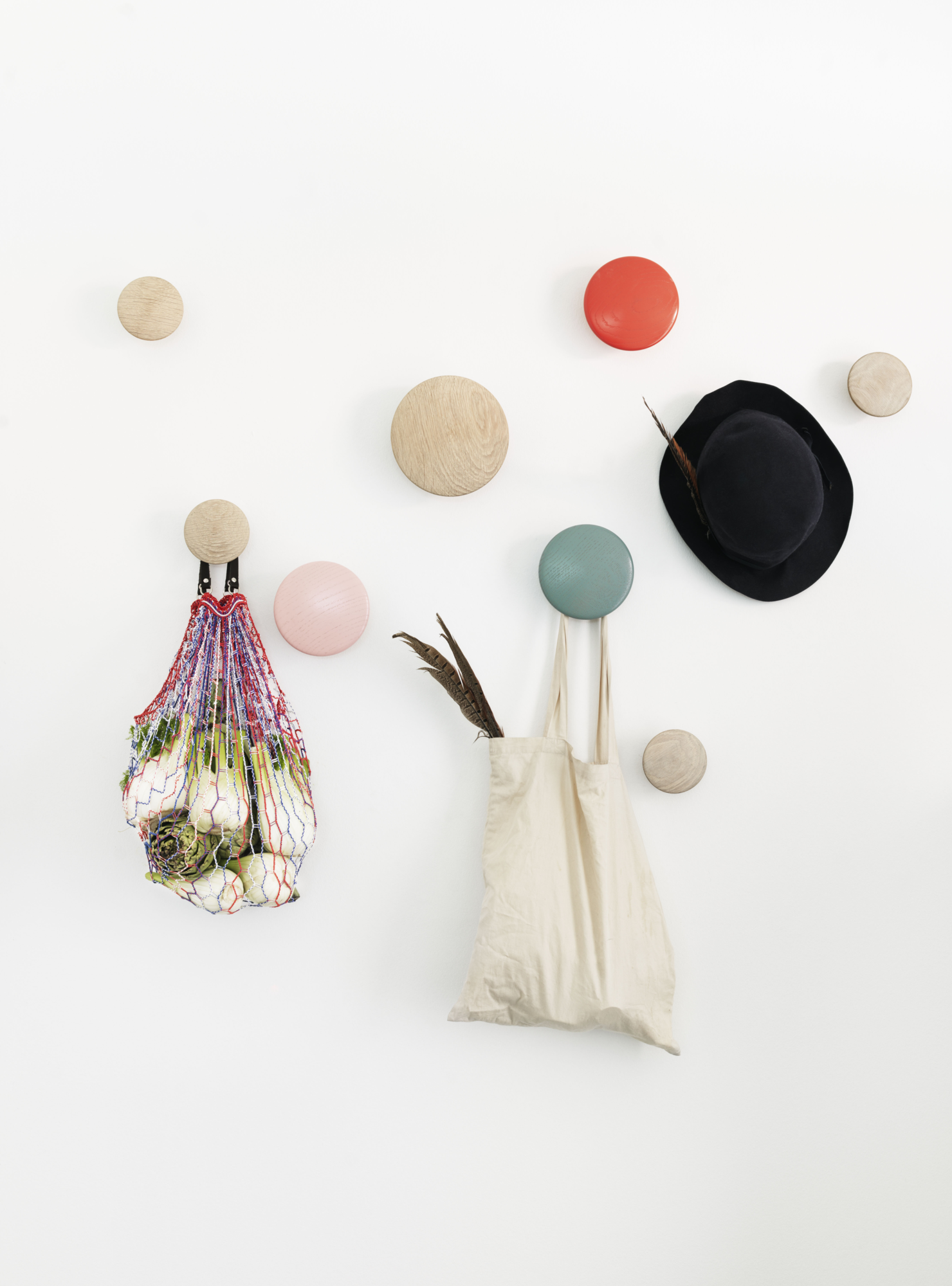 Wandhaken The Dots S zwart