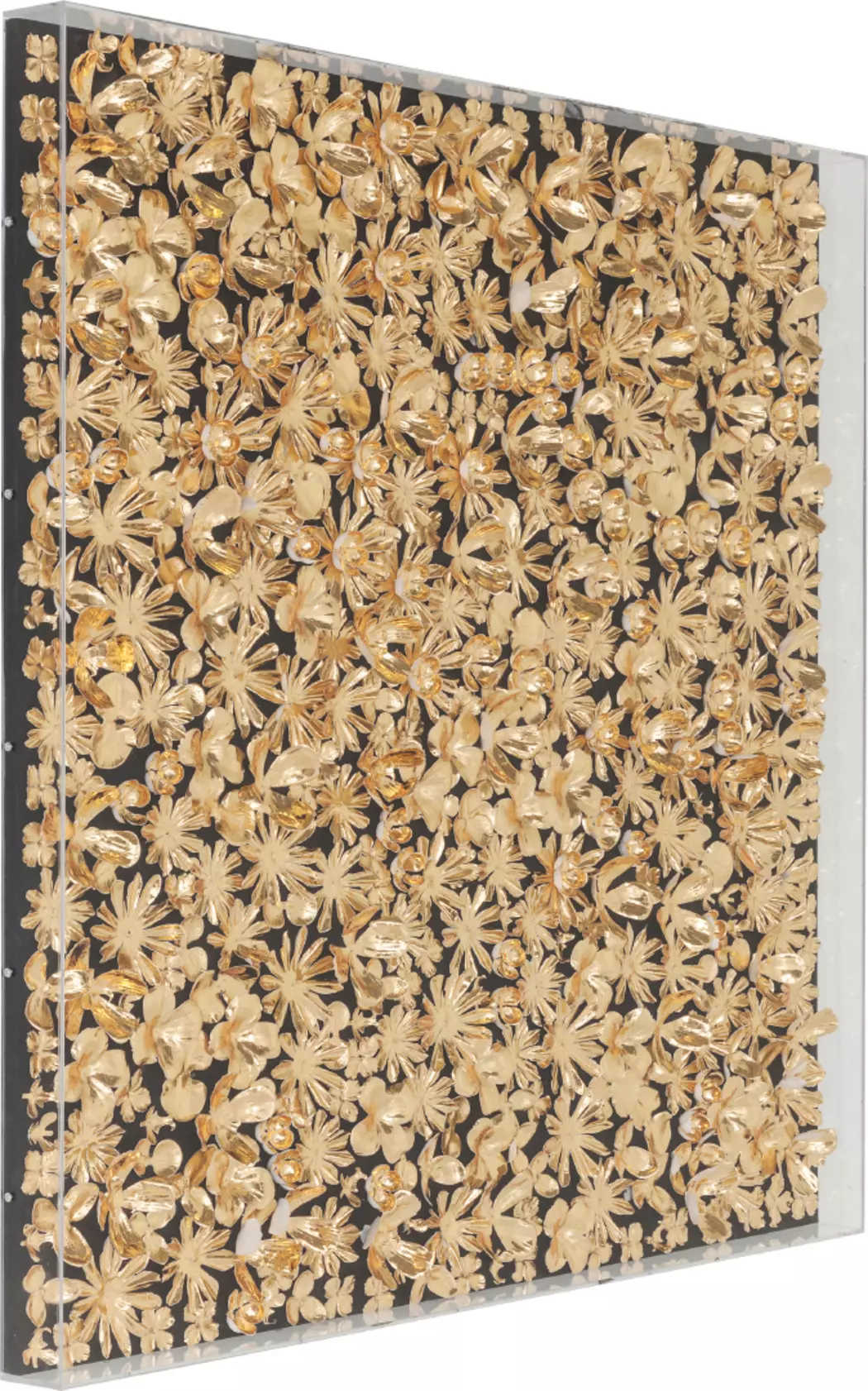 Wandbild 120 x 120 cm Gold Flower 39249