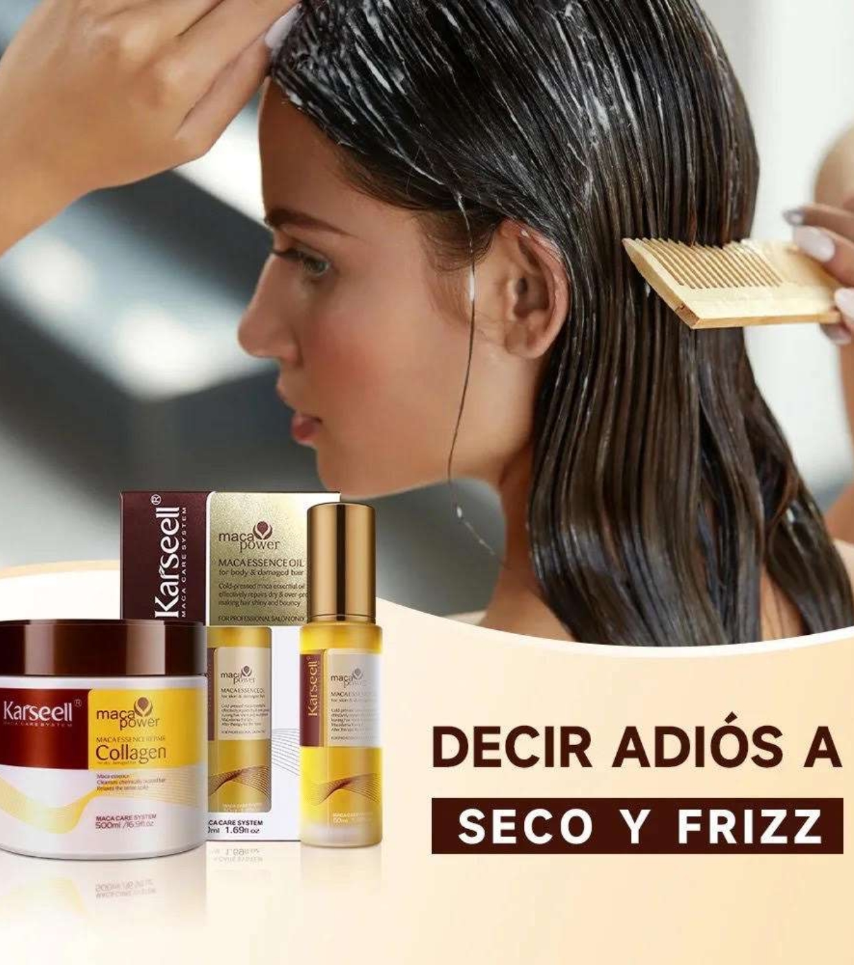 Karseell - *Maca Power* - Conjunto de tratamento reparador Máscara + Óleo Sérum