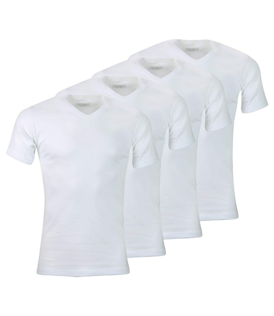 Lot de 4 Tee-shirts homme col V Eco Pack