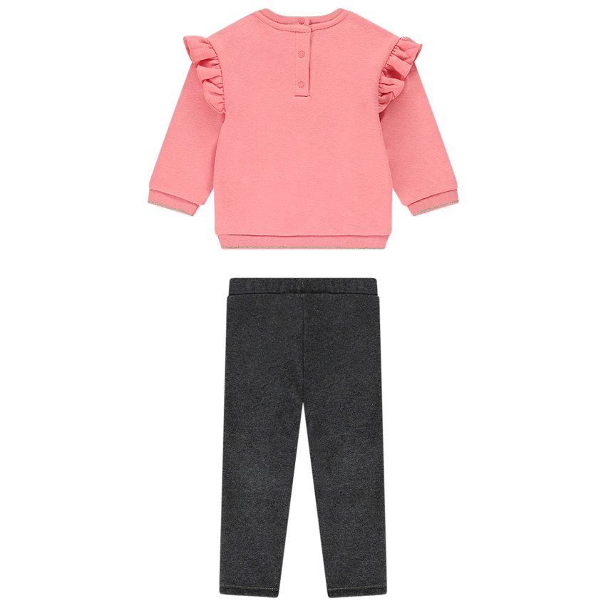 Ensemble jogging 2 pièces print fantaisie pour bébé fille