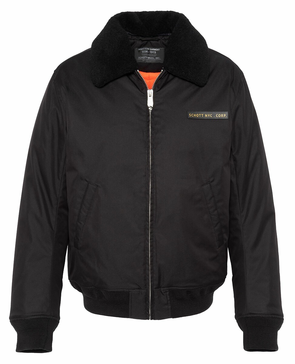 Jaqueta SCHOTT com gola aviador removível, B52X