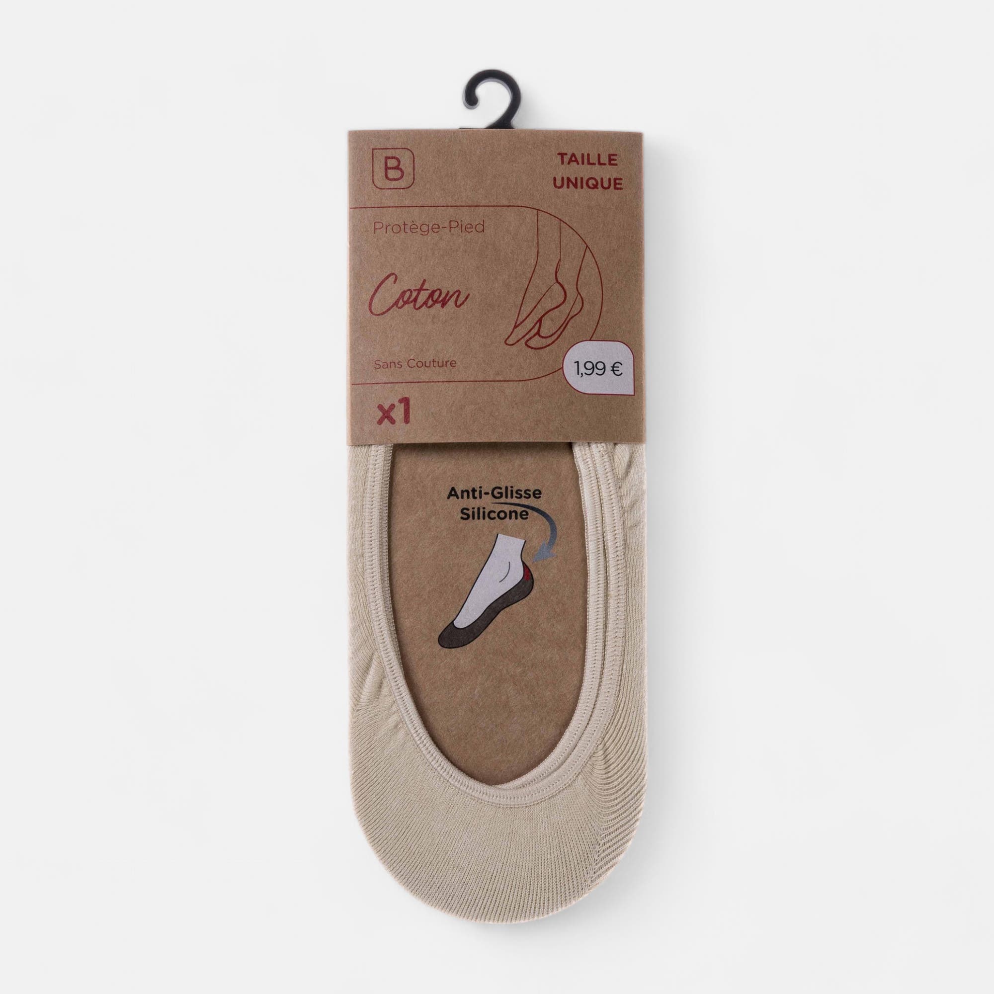 Mi-bas Femme beige