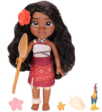 Disney Princess Vaiana Puppe 2 m. Zubehör - 38 cm - Gesang Fri