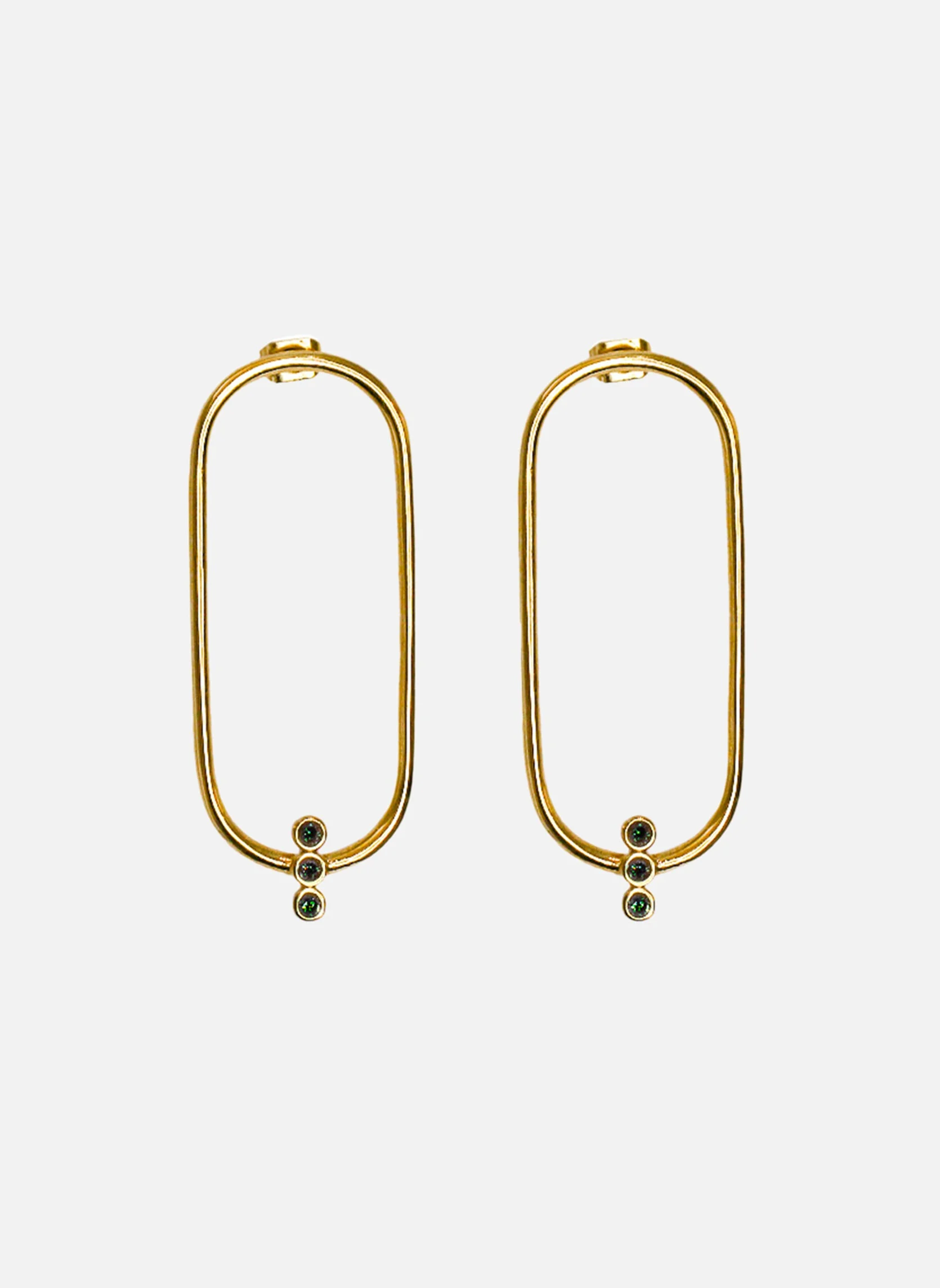 ILITHYIE - Boucles d'oreilles pendantes ilithyie | Vert