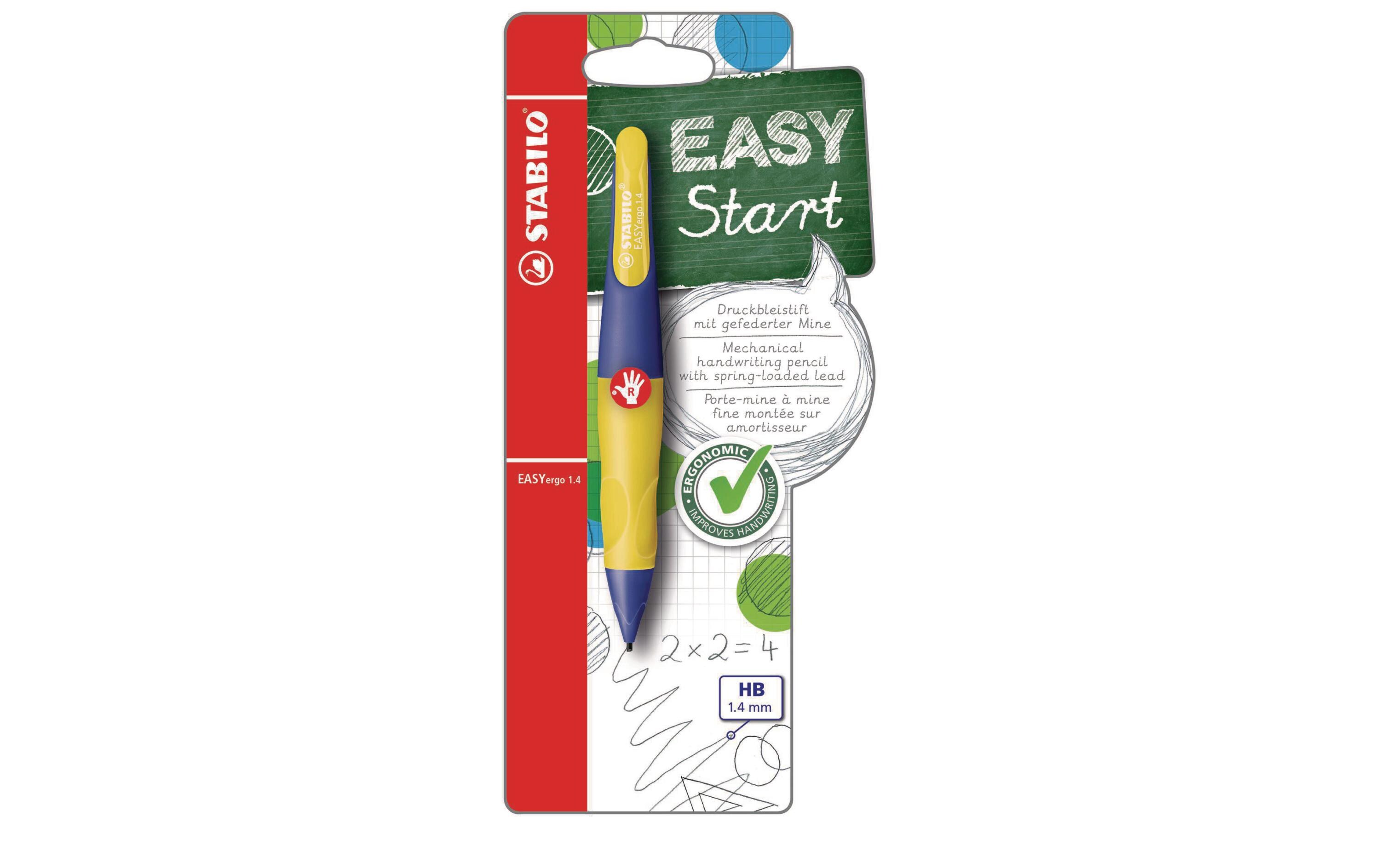 Minenbleistift EASYergo 1.4 Rechts, Violett/ GelbDruckbleistift für Rechtshänder