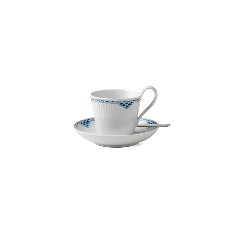 Royal Copenhagen  Prinsesse højhankskop m/ underkop - 25 cl.