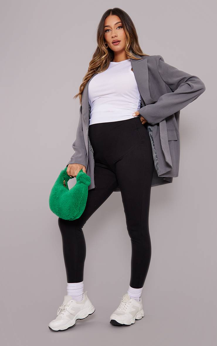 Noir Legging De Maternité Basique En Jersey