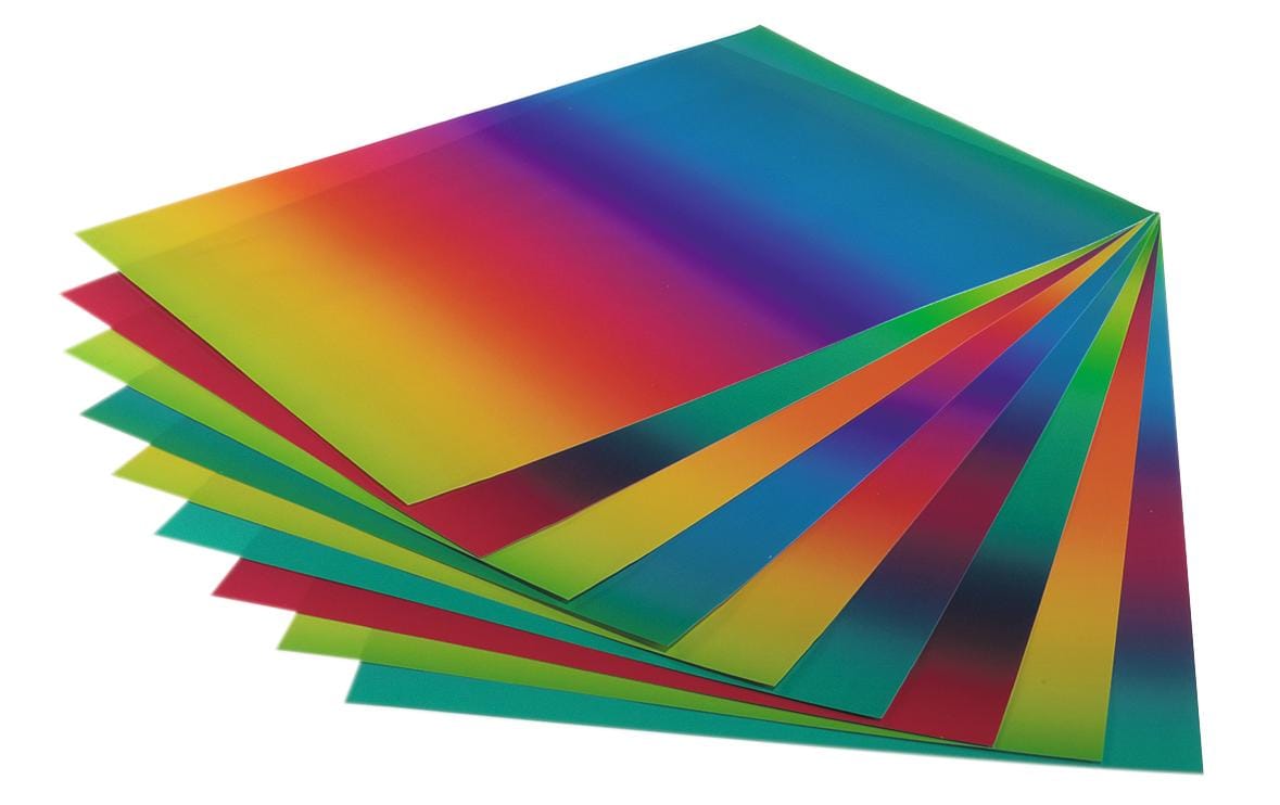 Transparentpapier Regenbogen MehrfarbigRegenbogenpapier