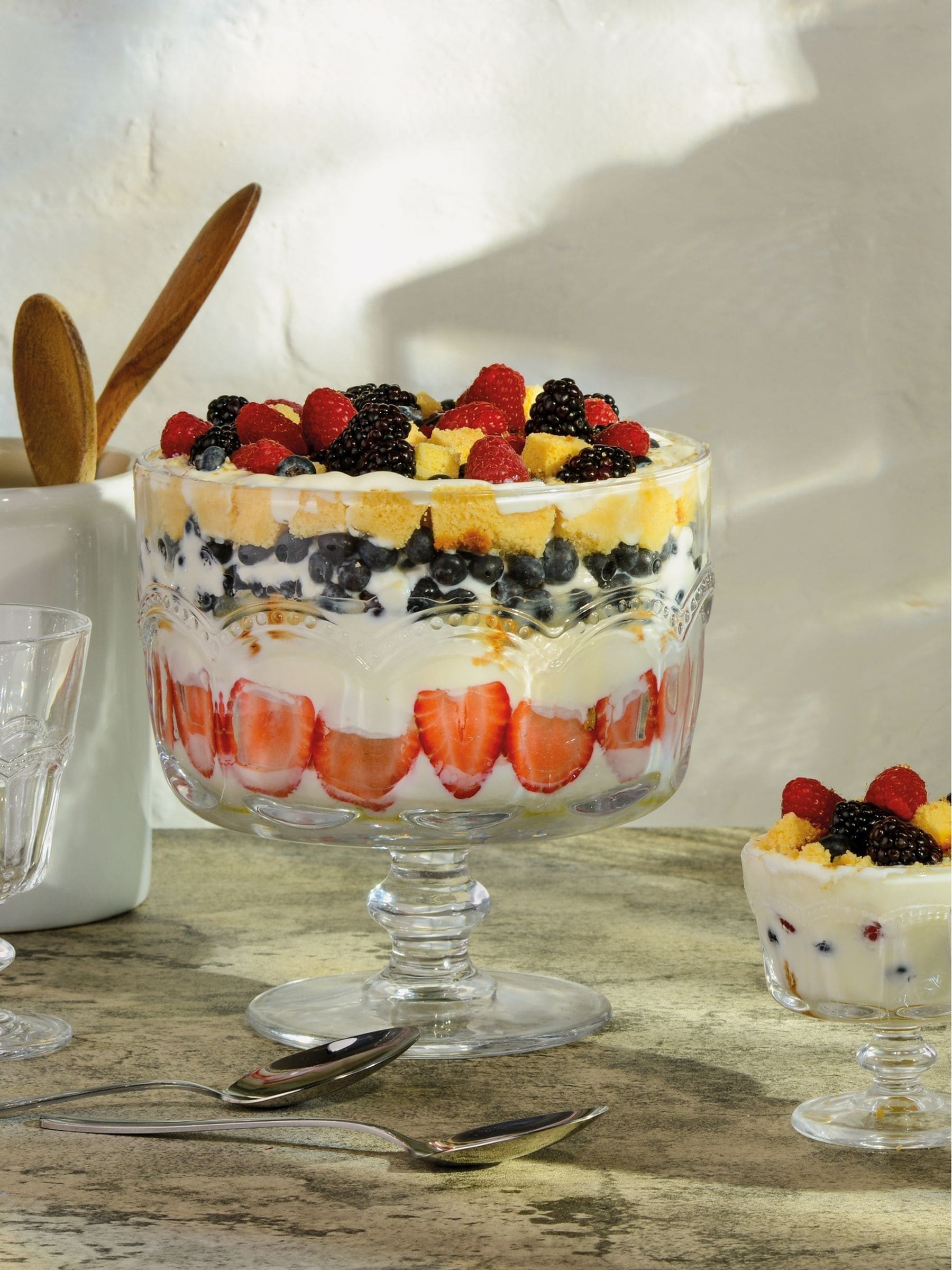 Artland Pearl Ridge Trifle Bowl