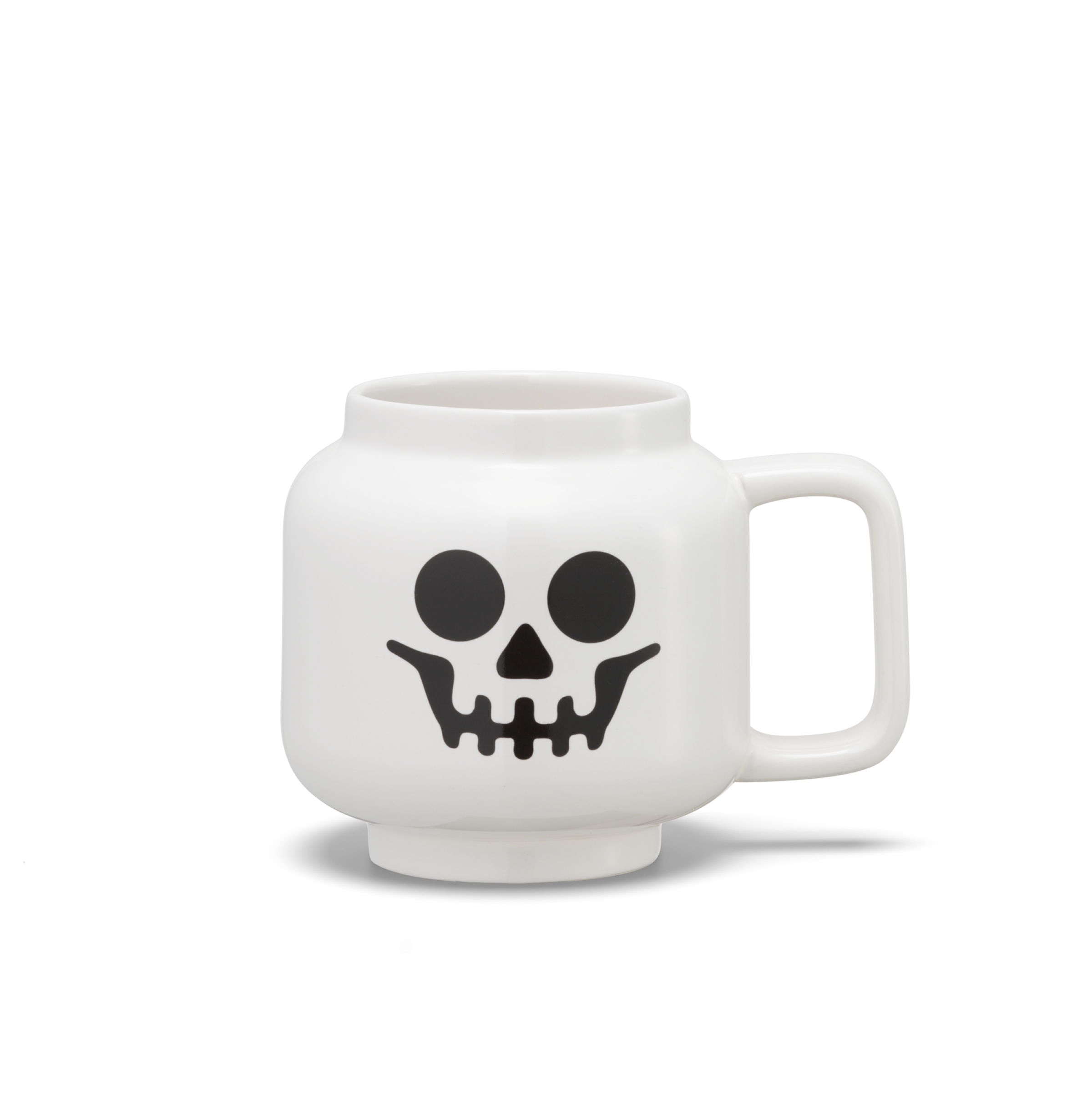 Caneca grande de cerâmica com desenho de esqueleto 5007885