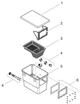 Oase BioSys Skimmer   inbouw skimmer voor de vijver