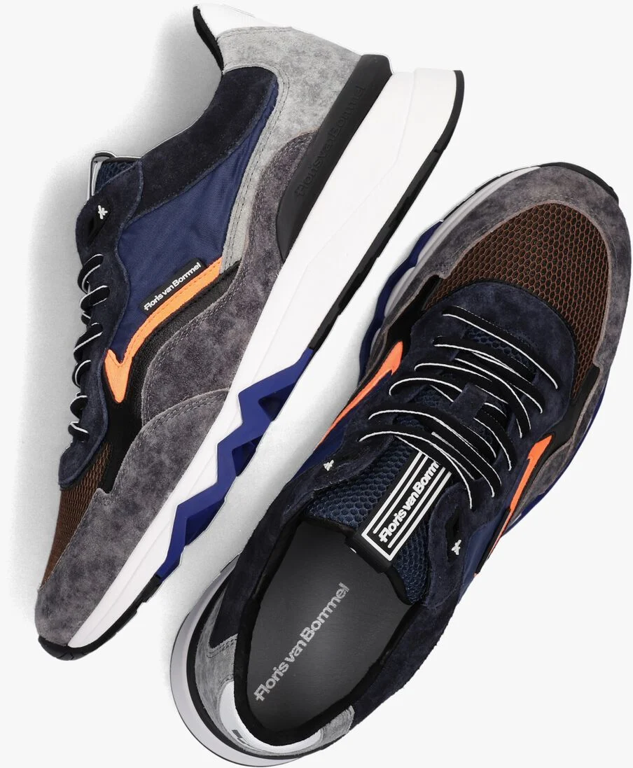 FLORIS VAN BOMMEL blauwe floris van bommel lage sneakers sfm-10178