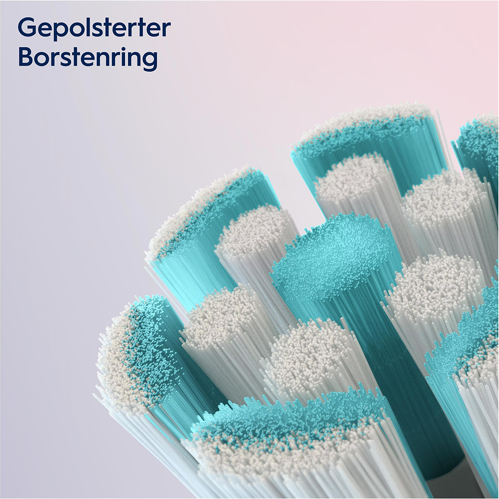 Oral-B - (2er Set) Sanfte Reinigung Ersatz Zahnbürstenkopf für Oral-B iO Elektrische Zahnbürsten - Weiss