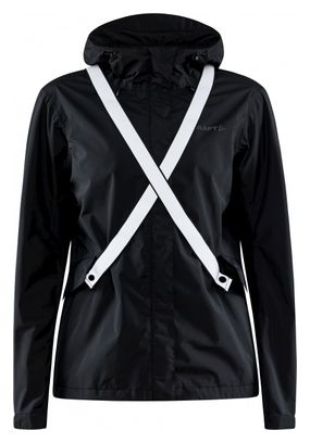 Veste Imperméable Craft Core Bike Ride Hydro Lumen Noir Femme