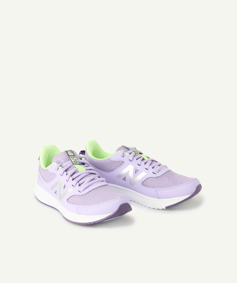 NEW BALANCEBASKETS ENFANT À LACETS 570 MAUVE