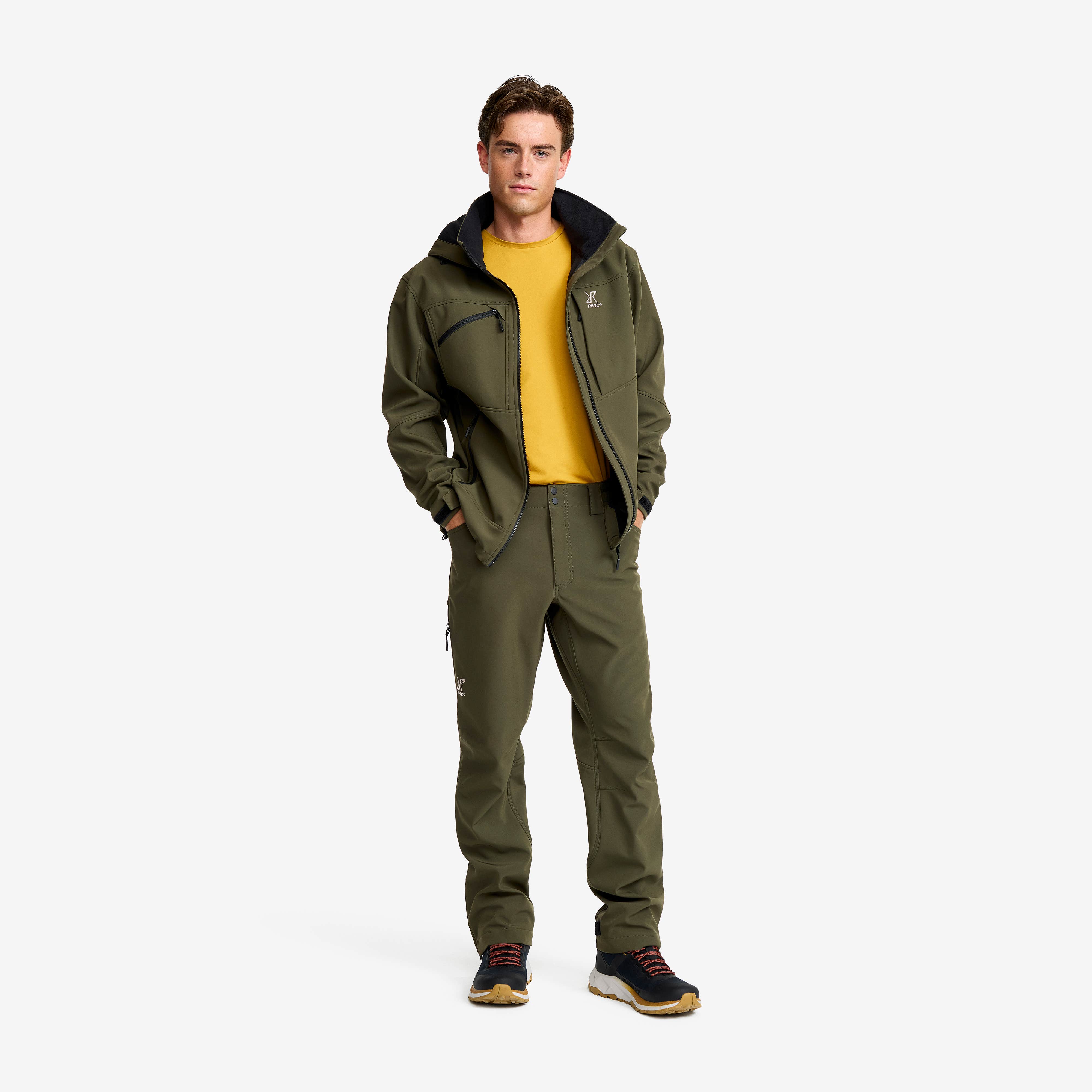Hiball Essential Softshell Pants Herre Forest Night