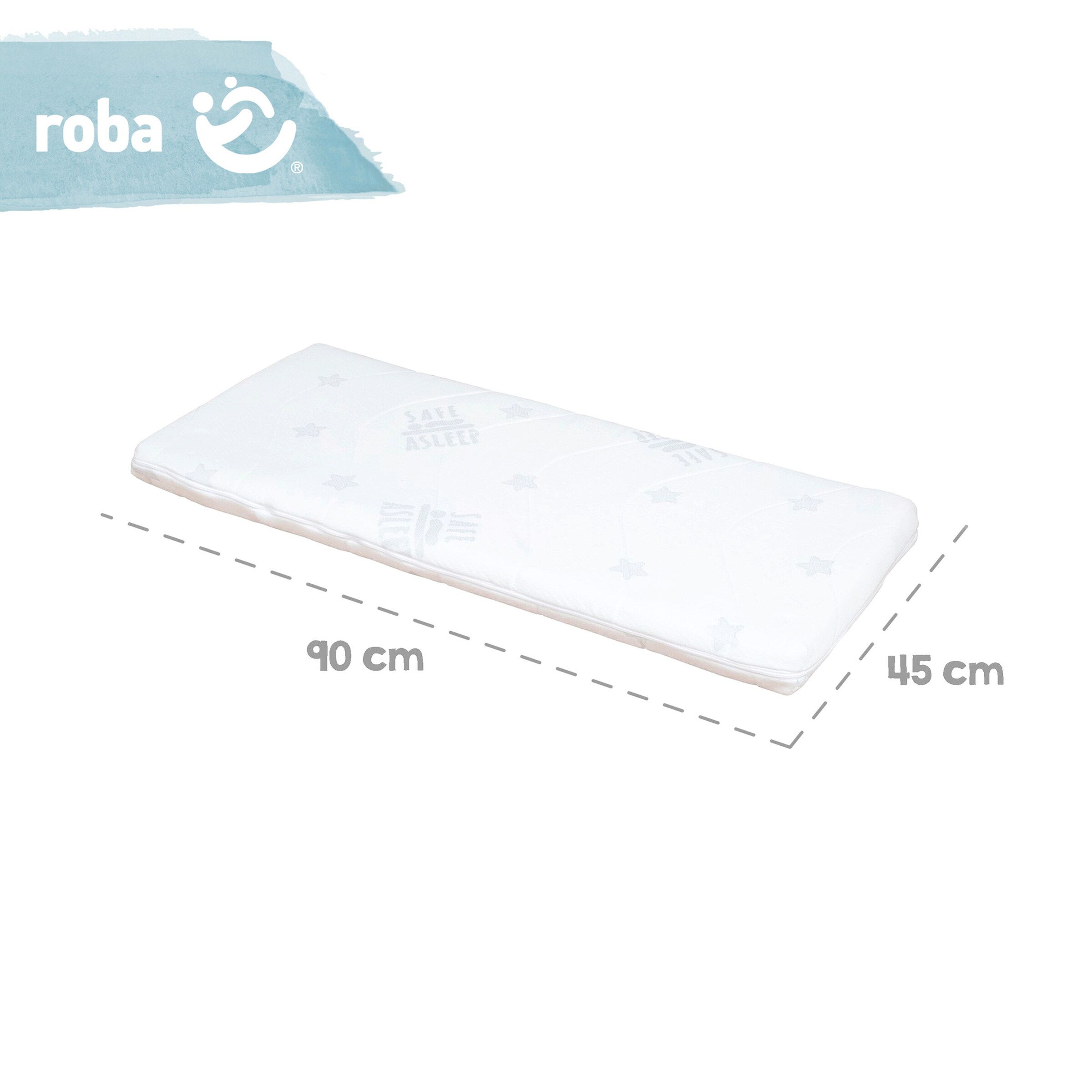 roba Stuben- & Beistellbett 3in1 mit Barriere  Little Stars safe asleep®