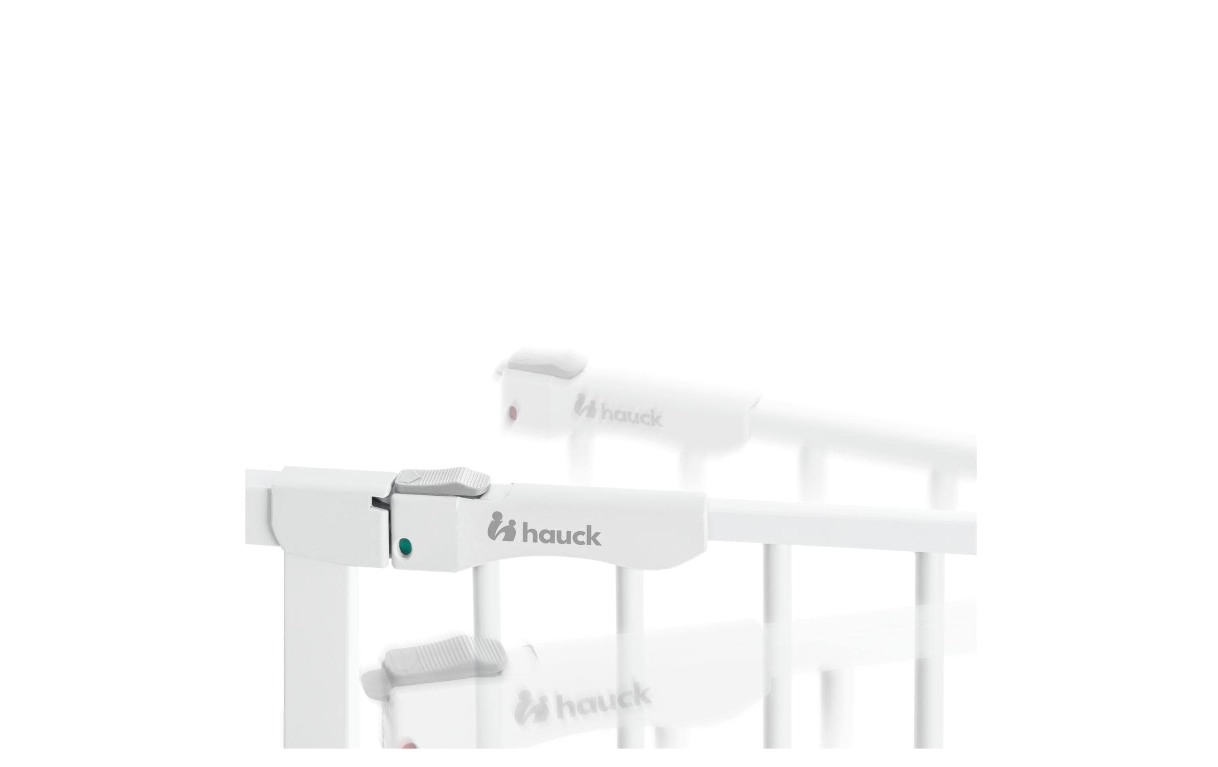 Türschutzgitter Clear Step Autoclose 2 +21 cm WeissBarrierefreies, automatisch schliessendes Tür- und Treppenschutzgitter-Set