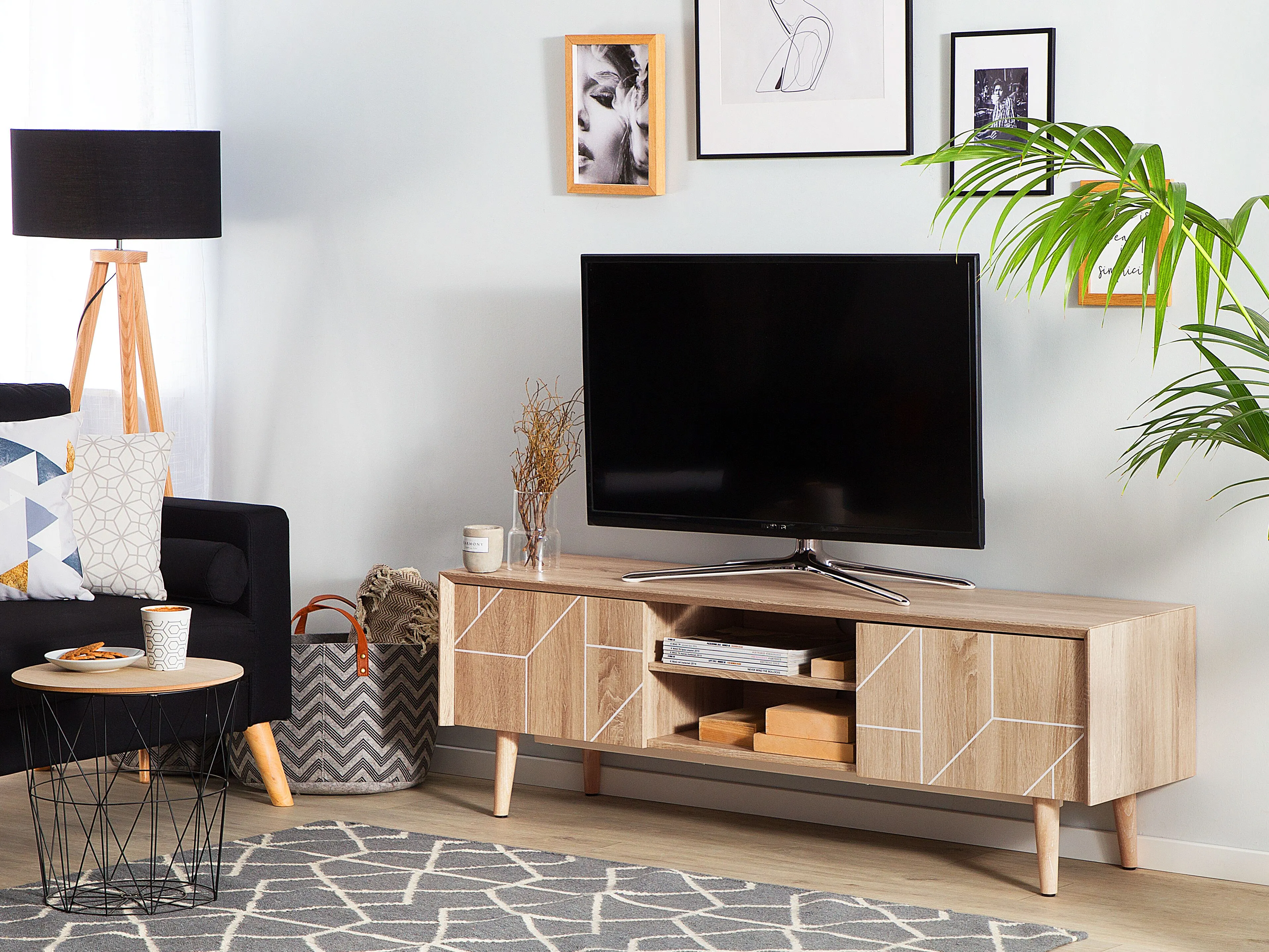 TV-meubel FRANKLIN Lichtbruin