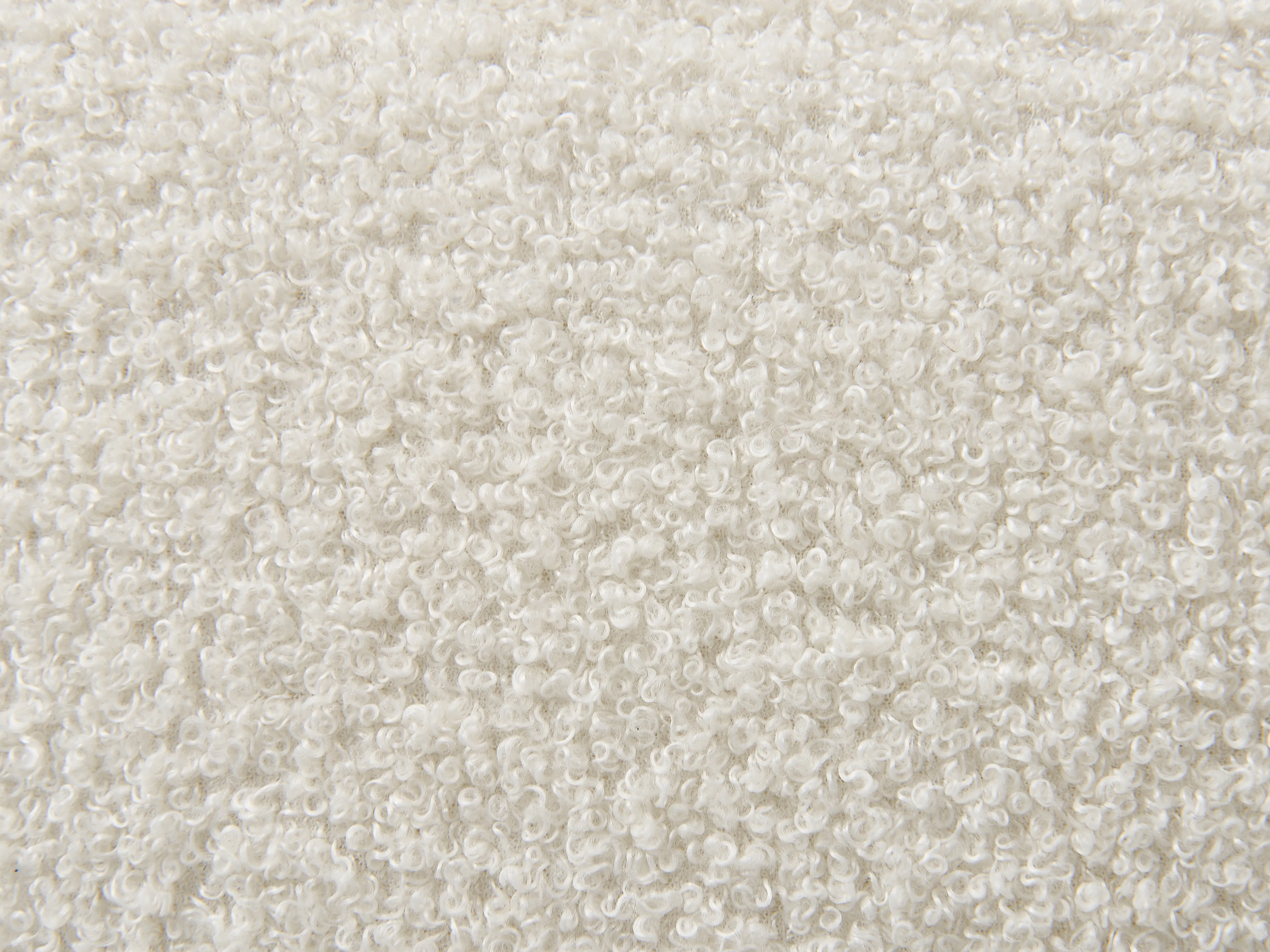 Opbergpoef MICHIGAN Bouclé Wit