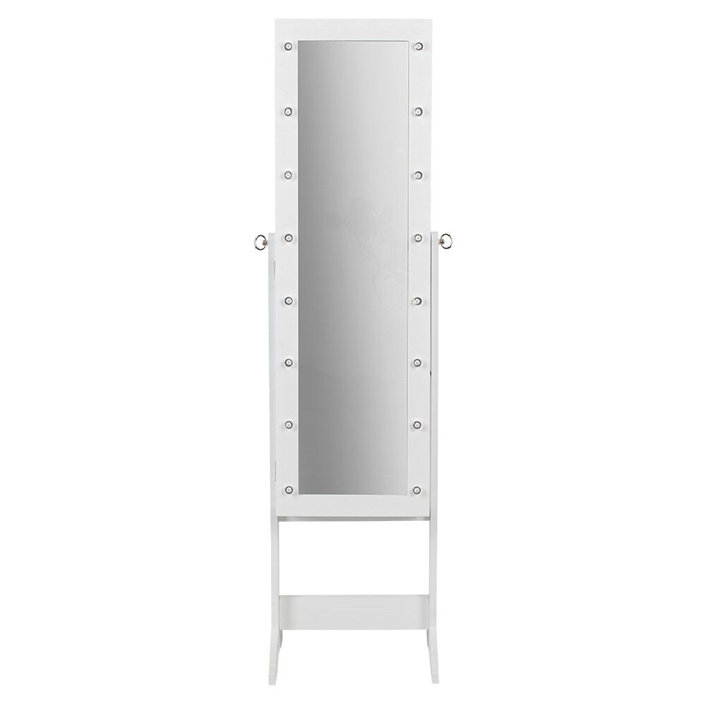 Miroir psyché lumineux porte-bijoux