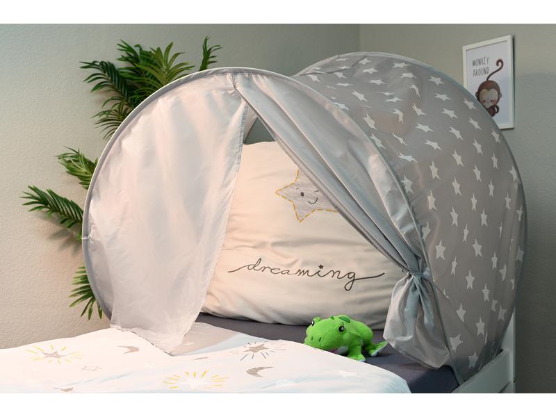 Knorrtoys Betthimmel Grey white stars Bettzelt für Kinder