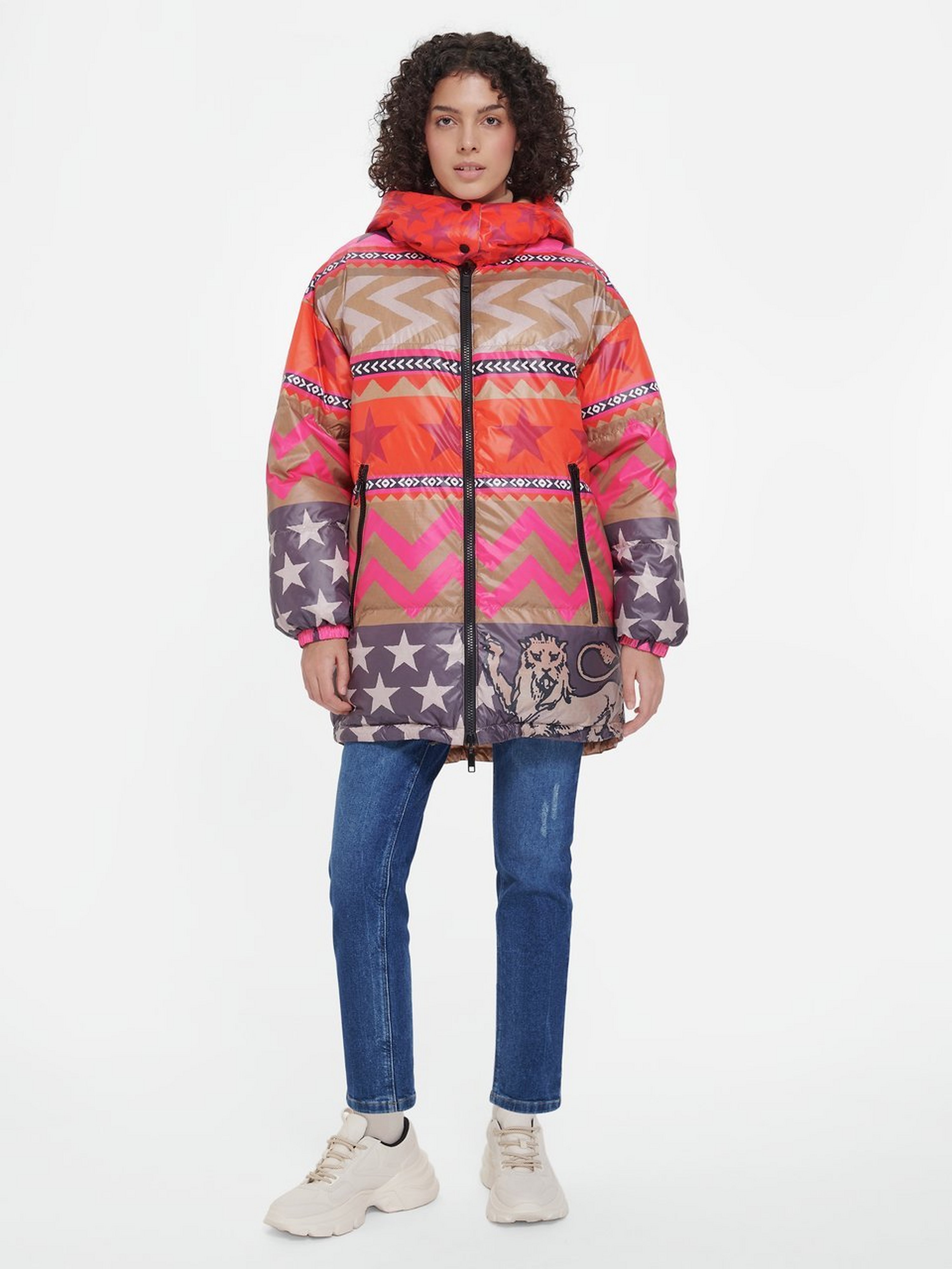 Steppjacke mit Stehkragen