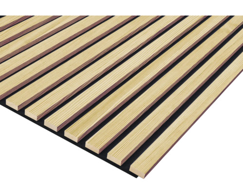 Akoestisch paneel ruw massief grenen 1195 x 572 x 19 mm